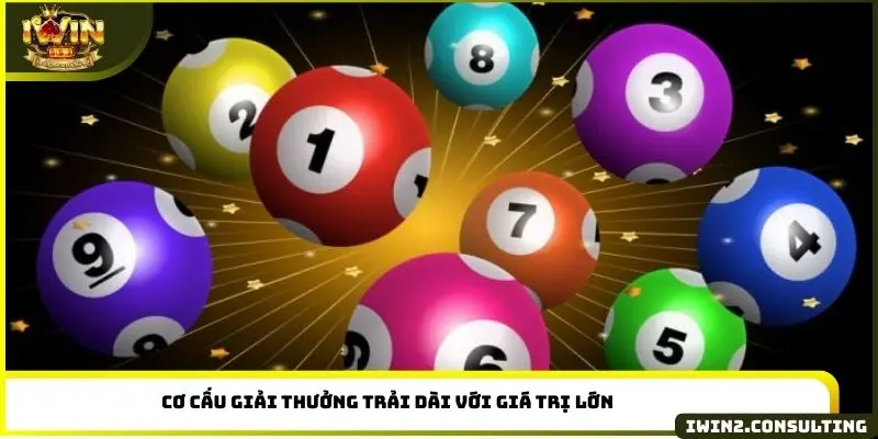 Cơ cấu giải thưởng trải dài với giá trị lớn